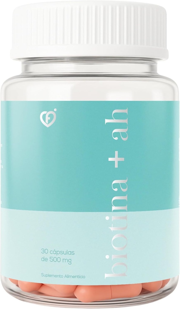 CF CARO FIT - BIOTIN 300 MCG Plus acide HYALURONIQUE 100 capsules de 500 MG peau et cheveux hydratants