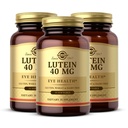 Solgar Lutein 40 mg, 30 Softgels (paquet de 3) - Soutient la santé des yeux - Aide à filtrer la lumière bleue - Contient FloraGLO Lutein - Sans gluten, sans produits laitiers - 90 Total des portions