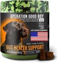Opération Good Boy Probiotiques pour chiens, supplément de santé digestive pour animaux de compagnie, chews probiotiques quotidiens – 90 douceurs, ingrédients naturels, vétérans possédés - aromatisé boeuf