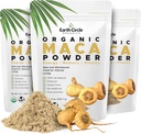 Earth Circle Organics Yellow Maca Root Powder, Natural Superfood, aide avec l'énergie, le poids et la fertilité des femmes - Vegan - 8 Once (Pack de 3)