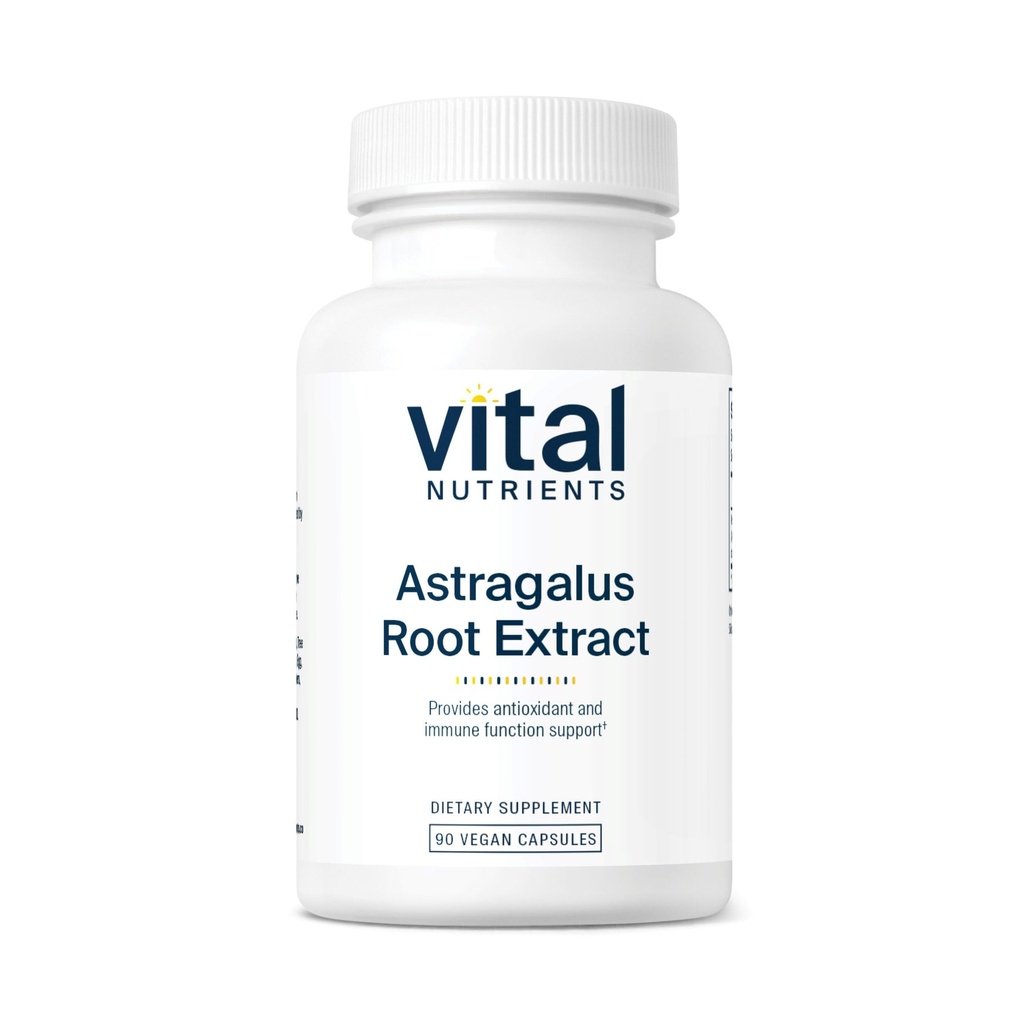 Nutriments vitaux - Extrait de racine d'Astragalus - Formule végétalienne - Support à base de plantes pour le système immunitaire - 90 capsules végétariennes par bouteille - 300 mg