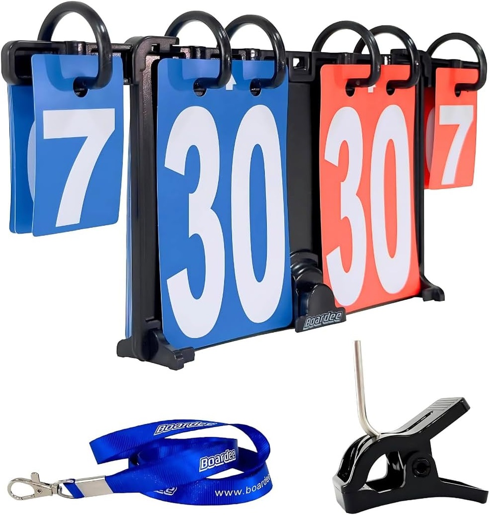 Portable Scoreboard – Wearable Attachable Tabletop Score Keeper for Volleyball, Beach Volleyball, Cornhole, Tennis, Ping Pong, Table Tennis, Billiards