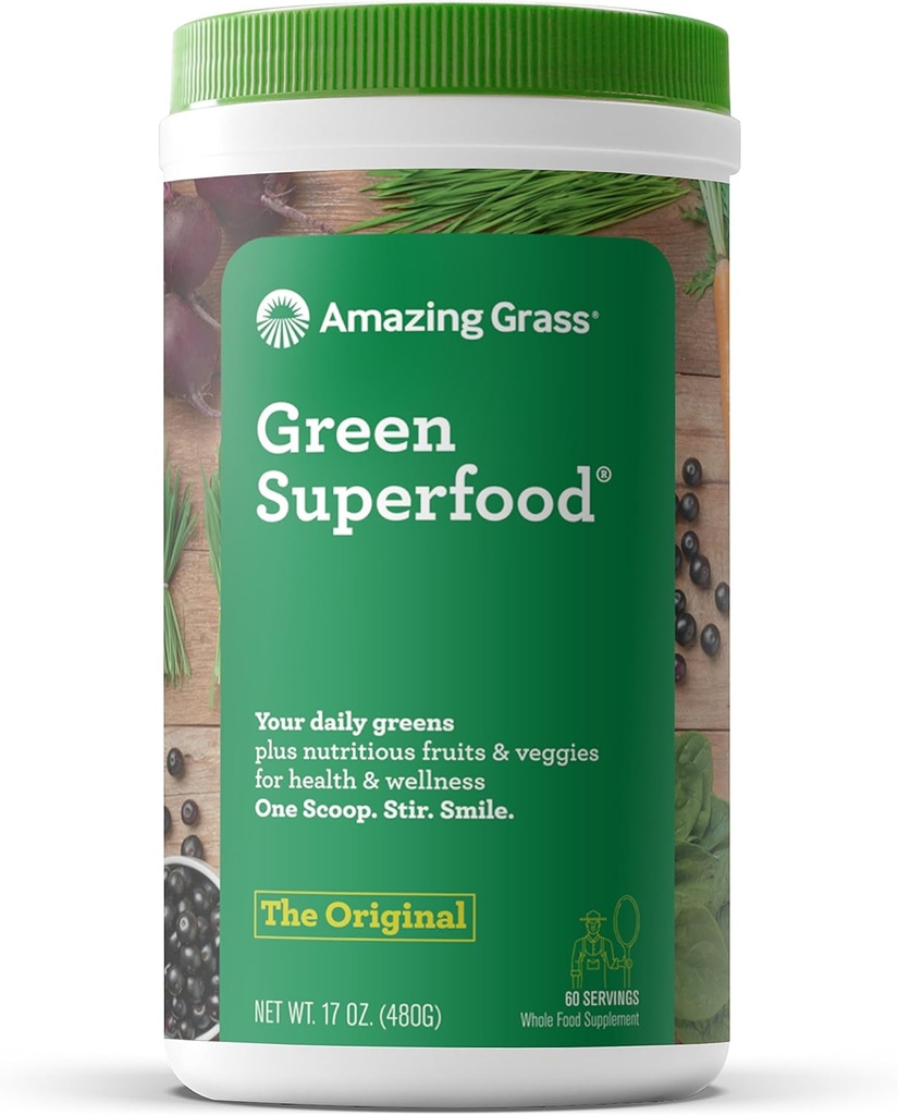 Amazing Grass Greens Blend Superfood, L'original, 1,06 lb (480 g)