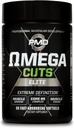 PMD Sports Omega Cuts Elite Fat Loss-Muscle Defining Formula - Acides gras oméga, MCT et CLA pour la définition et l'entretien des muscles - Keto Friendly for Women and Men - Stimulant Free (90 Softgels)
