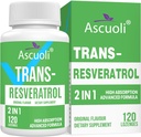 Sublingual Trans-Resveratrol Purity 99%, 3-en-1 Supplément de formule avancée Resveratrol pour Boost NAD+, Immune & Energy Support, Anti-Aging, Skin & Global Health, 120 Lozenge (120 jours d'approvisionnement)