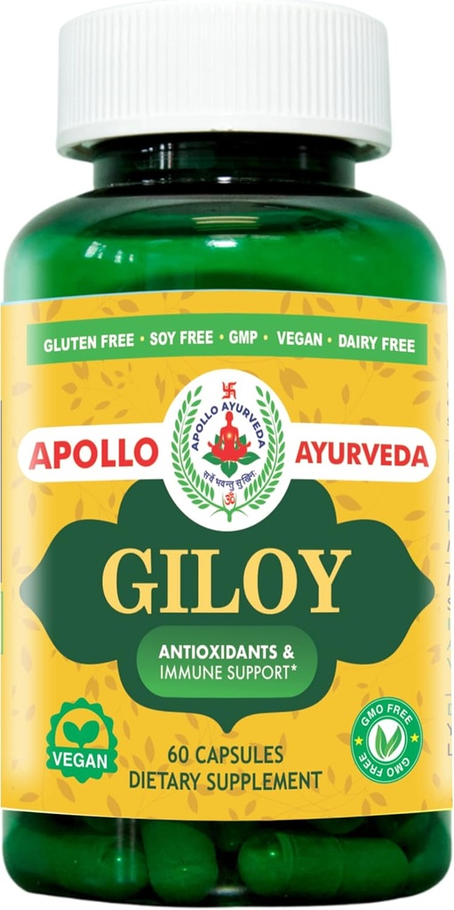 Giloy biologique (Guduchi) Poudre de capsules à base de plantes.