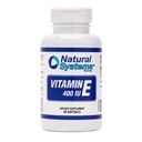 Vitamine E 60 Softgels 400 UI par systèmes naturels - Suppléments de vitamine E Système immunitaire Soutien * - Soin de la peau Vitamine E Softgels - Vitamine E naturelle Non-sucre, arômes ou conservateurs non artificiels