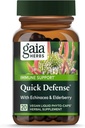 Gaia Herbs Quick Defense - Supplément de soutien immunitaire à action rapide* - Echinacea, Black Elderberry, Ginger & Andrographis - 20 phytocapsules liquides végétaliens (2 jours)