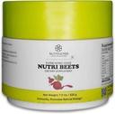 Super Nitrique Oxyde Nutri Beets - 225 g de poudre de racine de betterave biologique, grenade et épinard rouge pour la santé cardiaque, l'énergie et le soutien de la pression artérielle