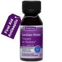 De La Cruz Gentian Violet - Violeta de Genciana 1% Premiers soins Antiseptiques pour les coupures, éraflures et brûlures, 1 FL OZ