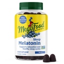 MegaFood Mélatonine Gummies - Mélatonine 3mg par portion pour aider à se détendre et à dormir automnale – Gummies de sommeil pour adultes - Berry Flavor, non-OGM, Vegan certifié - 54 Comte (27 portions)