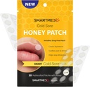 Smart Cold Sore Patch Honey - 30 ct 12mm - Fever Blister Treatment - Conceals Protects Soothes & Hides Cold Sores - Invisible Bandages - Helps Soothe Itching Burning