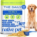 Native Pet Dog Vitamins & Supplements - 11-in-1 Multivitamin Powder for Dogs Food Topper - Collagen, Glucosamine, Probiotics, Omega & More- Supports Healthy Gut, Mobility & Overall Health -30 Scoops