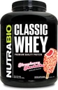 NutraBio Classic Whey Protéine Poudre - Pas de remplissage, Couleurs artificielles, Préservatifs - Faible indice glycémique - Shortcake fraise, 5 livres