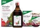 Floradix Iron & Herbes (23,7 oz) & Salus Red Beet Crystals (7 oz) - Supplément en fer pour un soutien énergétique sain* et mélange de racines de betteraves alimentaires biologiques