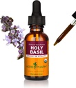 Extrait biologique certifié Pharm Holy Basil (Tulsi) pour énergie et vitalité, 1 once (DBAS01)