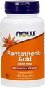 MAINTENANT Aliments Acide pantothénique 500mg, 100 capsules (paquet de 2)