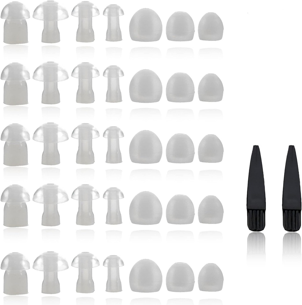 Domes des appareils auditifs - Domes universels pour les appareils auditifs - Tailles Petits, Moyens, Grands et X-Grands Remplacements d'appareils auditifs et amplificateurs sonores BTE