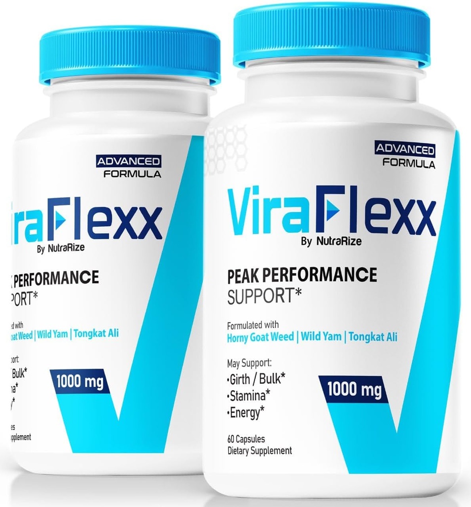 (2 Pack) ViraFlexx for Men, Pro Capsules, Male Performance Support 500mg, All Natural Dietary Supplement to Support Overall Health, Reviews (120 Capsules)