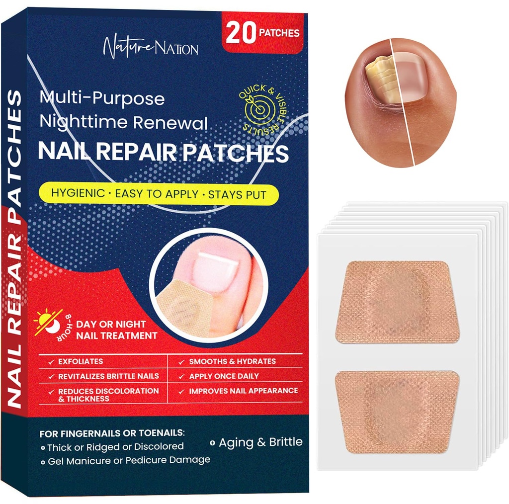 Fongus multi-pourposes éponges, traitement des fonges à ongles pour les toénails, traitement des toénails incarnés, traitement des fonges à ongles d'orteils Force supplémentaire, traitement des fonges nocturnes