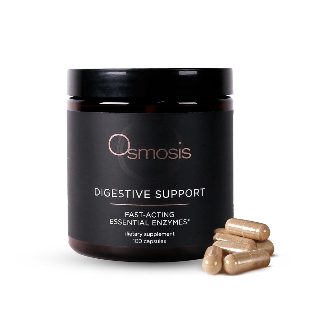 OSMOSIS Skincare Supplément enzymatique de soutien digestif, 100 Compte