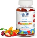 Vitamines halales pour les enfants - Multivitamines halales pour les enfants Vitamine A, C, D, E, B6, B12 - Gommes végétales non OGM, halal - 90 Nombre