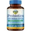 Terranics Probiotiques 120 milliards avec prébiotiques et enzymes digestives, 30 souches testées, digestion complète et soutien immunitaire, non-OGM, NO Soy, laiterie et gluten, pour les hommes et les femmes, 30 capsules de légumes