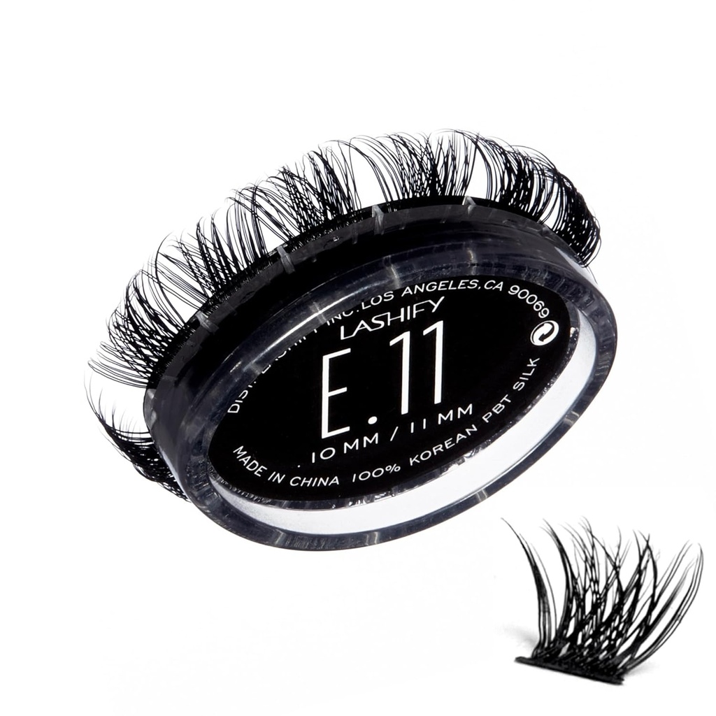 Lashify Extreme 11mm Gossamer DIY Eyelash Extensions Refill, Black, Easy False Lashes To Add Tremendous Volume
