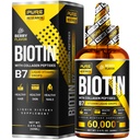 Biotine liquide et collagène gouttes de croissance des cheveux 60 000 mcg - Biotine et supplément de collagène liquide pour les hommes et les femmes - Glowing Skin Support, Healthy Hair & Nail Growth - 2oz