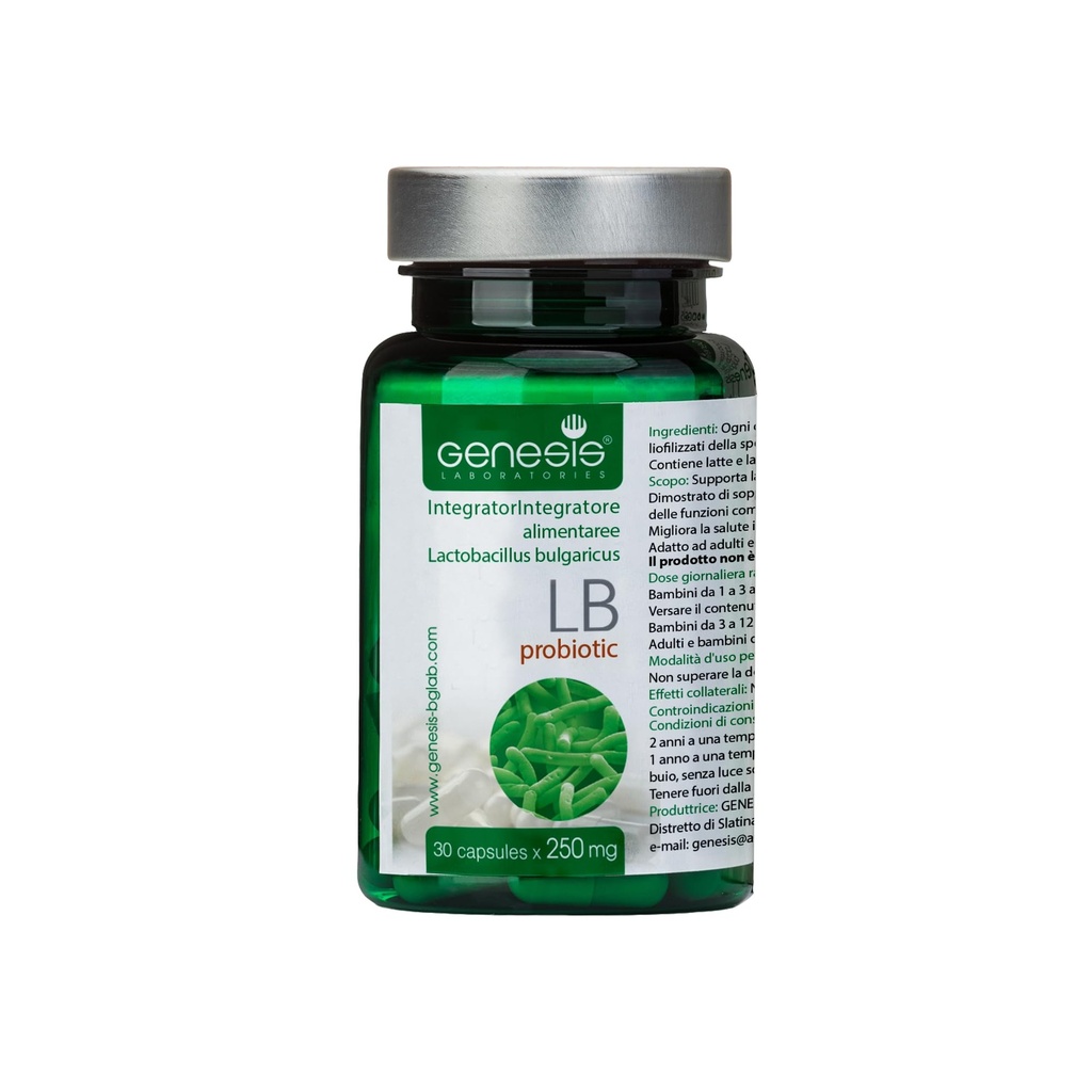Probiotique Lactobacillus Supplément 30 Capsules avec Lactobacillus Bulgaricus 250 mg Probiotique Digestive Immune Support Gut Health Probiotics for Digestive Health Anti Bloating