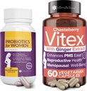 Intimate Rose Save 10% on Vaginal Probiotics for Women - 60 Counts & Vitex Chasteberry Supplement for Women - 60 Capsules