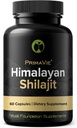 Capsules de Shilajit à haute résistance purifiée Primavie Shilajit récolté à 10 000 pieds des montagnes de l'Himalaya Riche en acide fulvic et minéraux traces 3ème partie testée 100% naturel Fabriqué aux États-Unis (60)