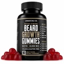 Unsocial Co. Extra forte croissance de la barbe vitamines Gummies de biotine 10000 MCG de promotion forte et épaisse croissance des cheveux pour les hommes
