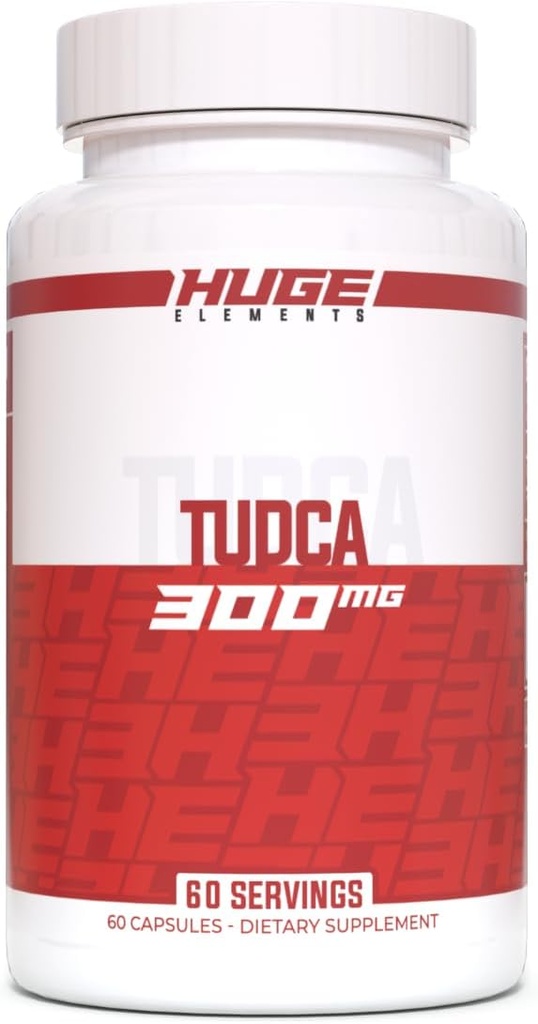 Suppléments énormes TUDCA 300mg, Soutien et désintoxication du foie de qualité supérieure, Sels de bile purs, tests de laboratoire tiers disponibles (60 portions)