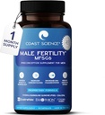 Male Fertility Supplements MFSg6 - CoQ10, Ashwaganda, PQQ - Sperm Health Count and Semen Booster Fertility Supplement for Men - Includes Prenatal Vitamins and PQQ - 90 Capsules