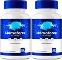 Mémoforce Cerveau, pilules de Mémoforce, Avis de Mémoforce, Supplément de Mémoforce, Capsules de Mémoforce Formule avancée pour la mémoire et le focus - Strengt Maximum - Soutien à la santé du cerveau (2 Pack)