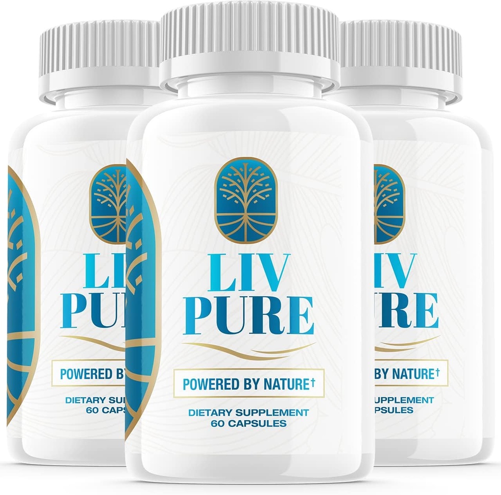 (3 Pack) Liv Pure Powered by Nature Advanced Formula Liver Live Pure Perification Fun Supplement (180 Capsules)