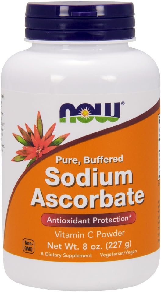 Maintenant suppléments, poudre d'ascorbate de sodium, 8-Ounce (paquet de 2)