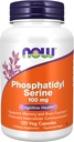 NOW Foods Supplements, Phosphatidyl Serine 100 mg with Phospholipid compound derived from Soy Lecithin, 120 Veg Capsules