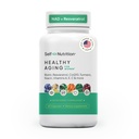 Supplément de vieillissement en santé pour les femmes - Resveratrol, NAD, Collagen Booster, Biotin, Hyaluronique Acid & More. Santé cellulaire, Beauté, Longévité - États-Unis, Vegan, 60 Capsules.