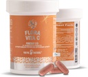 Flora Vita C Probiotique et antioxydant, Pureway Liposomique C, Soutien immunitaire, Collagen Booster Plus Digestion et Gut Support pour les femmes et les hommes - Lactobacillus et 12 Probiotiques enregistrés - 30 jours d'approvisionnement