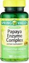 Comprimés diététiques complexes enzymatiques de papaye, 180 Nombre