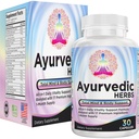 Ayurvedic Herbs 17-in-1 Supplement | Mind & Body Balance | Ayurveda Health Support Blend | Men & Women | Ayurvedic Supplements | 1-Month Supply | 30 Capsules