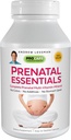ANDREW LESSMAN Essentials prénatals 180 Capsules - Vitamines prénatales complètes pour les femmes, Pas d'additifs Multivitamines prénatales, Nutriments pour les femmes Prénatales, Postnatales-Méthylfolate Prénatales avec Fer