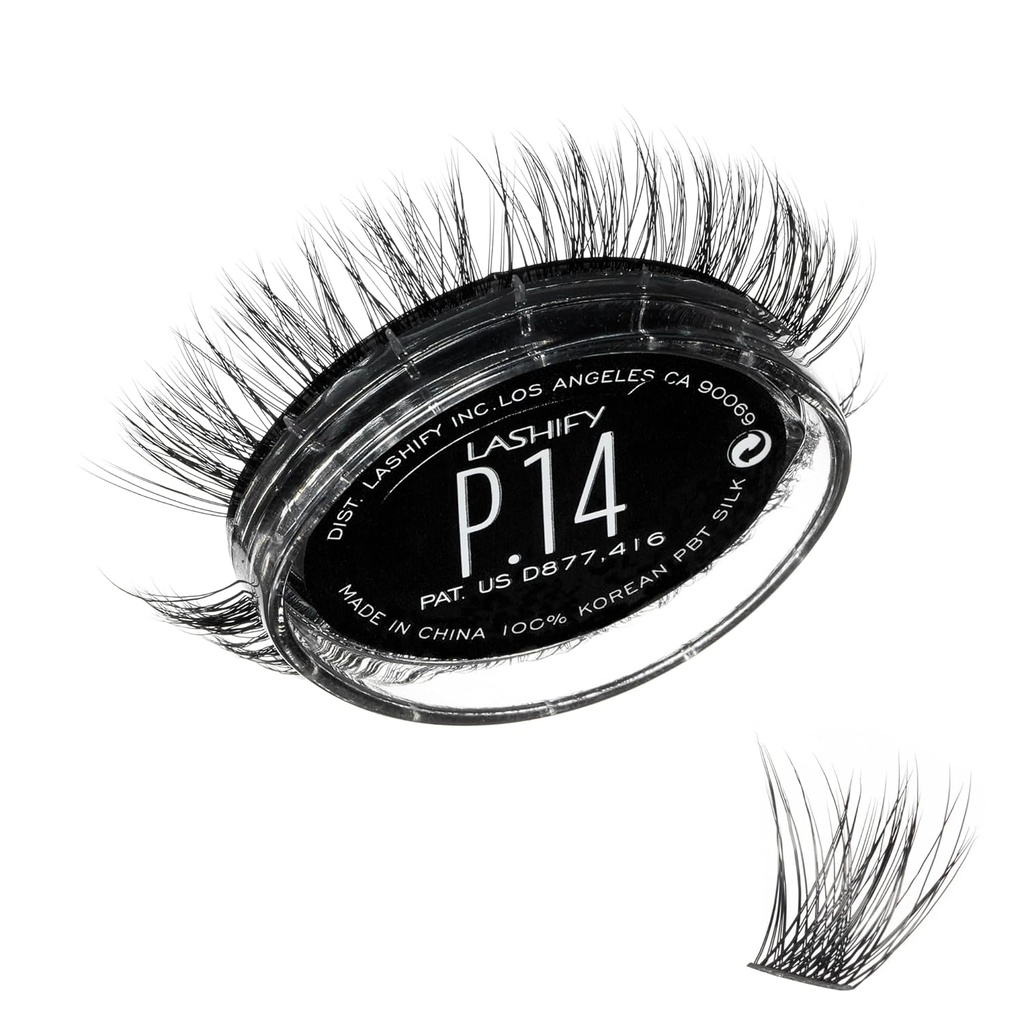 Lashify Plushy 14mm Gossamer cils en noir, facile bricolage faux cils pour un volumineux pourtant encore naturel