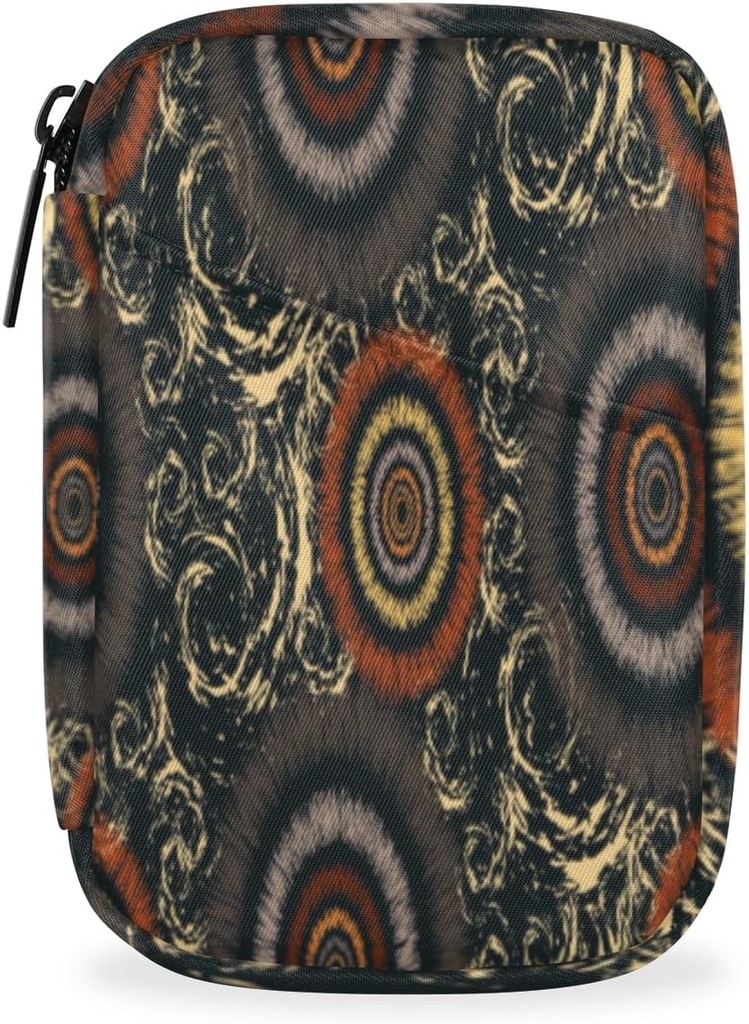 Vintage Impressionism Circles Pill Case Weekly Medicine Organisateur avec sac de voyage Boîte à pilules de sept jours Supplément vitamine Boîte à pilules d'huile de poisson