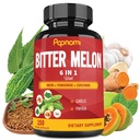 Capsules d'extrait de mélône biologique - Ensemble Neem, Fenugreek, Curcumin, Ail & Papaya - 150 Compte pendant 5 mois - Soutient le corps, la digestion, la peau, l'Immune et le bien-être général