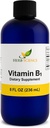 Liquid Vitamine B1 gouttes - Supplément quotidien de Thiamine pour soutenir la digestion, système nerveux, santé cardiaque, soulagement du stress, booster d'énergie naturelle - 500% DV, 288 portions par bouteille - 8 fl. oz
