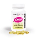 GeriCare Capsules de vitamine E à haute capacité – 400 UI pour le soutien de la peau et de l'immuno, 180mg.