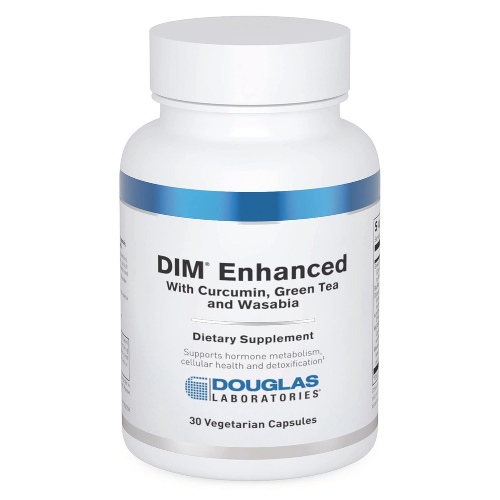 Douglas Laboratories DIM Enhanced - Supports Hormone Balance, Cellular Health & Detox* - With Antioxidants, Green Tea Extract & Wasabia - 30 Vegetarian Capsules
